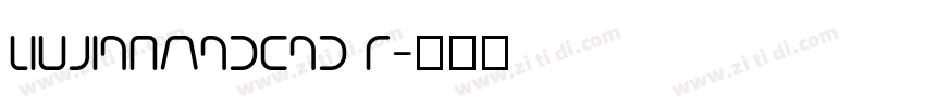 LiuJianMaoCao R字体转换